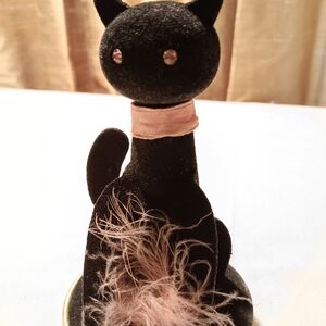 Black cat perfume holder